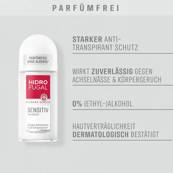 Bild 3 von Hidrofugal Sensitiv Deo Anti-Transpirant Roll On, 50 ml