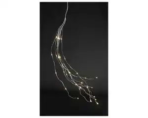 Silberdraht Beleuchtung 40LED Weiß