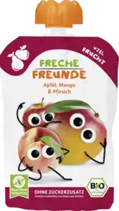 Freche Freunde Bio Quetschie Apfel, Mango & Pfirsich, 100 g