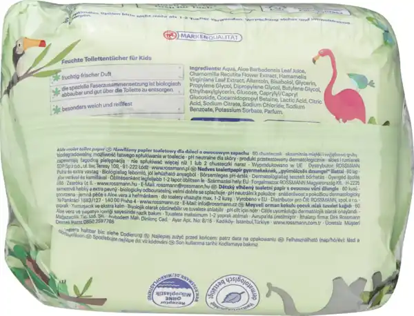 Bild 4 von alouette feuchte Toilettentücher Kids fruchtiger Dschungelduft