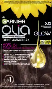 Garnier Olia Glow Dauerhafte Haarfarbe 5.12 Schimmerndes Samtbraun