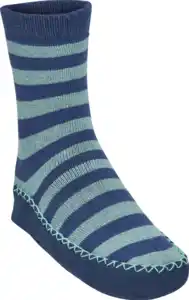 IDEENWELT Kinder-Hausschuhsocken blau Gr. 31-34