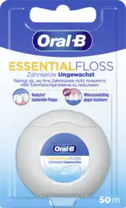 Oral-B Essential Floss Zahnseide ungewachst, 50 m