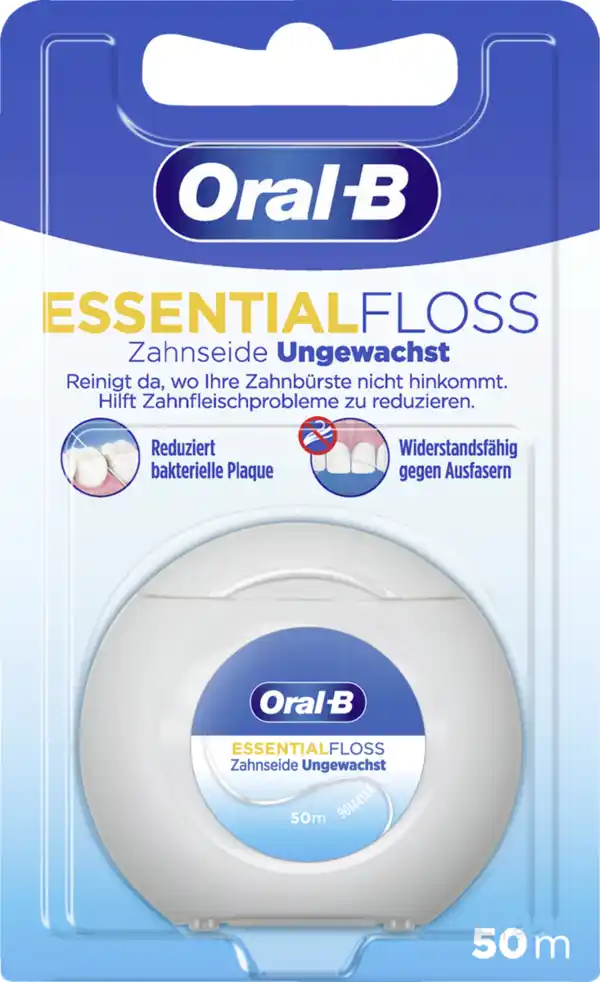 Bild 1 von Oral-B Essential Floss Zahnseide ungewachst, 50 m