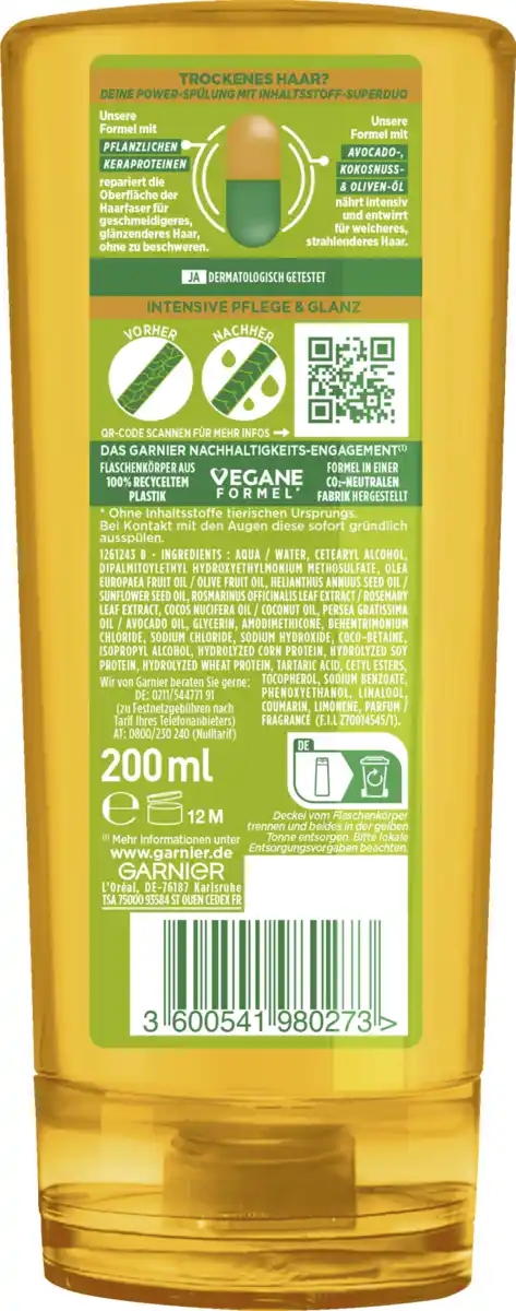 Bild 2 von Garnier Fructis Oil Repair 3 Nährende Spülung, 200 ml