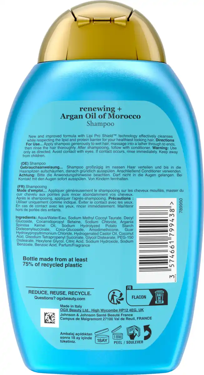 Bild 4 von ogx Renewing Argan Oil of Morocco Shampoo, 385 ml