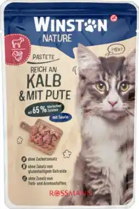 Winston nature Katzenfutter mit Kalb und Pute, 85 g