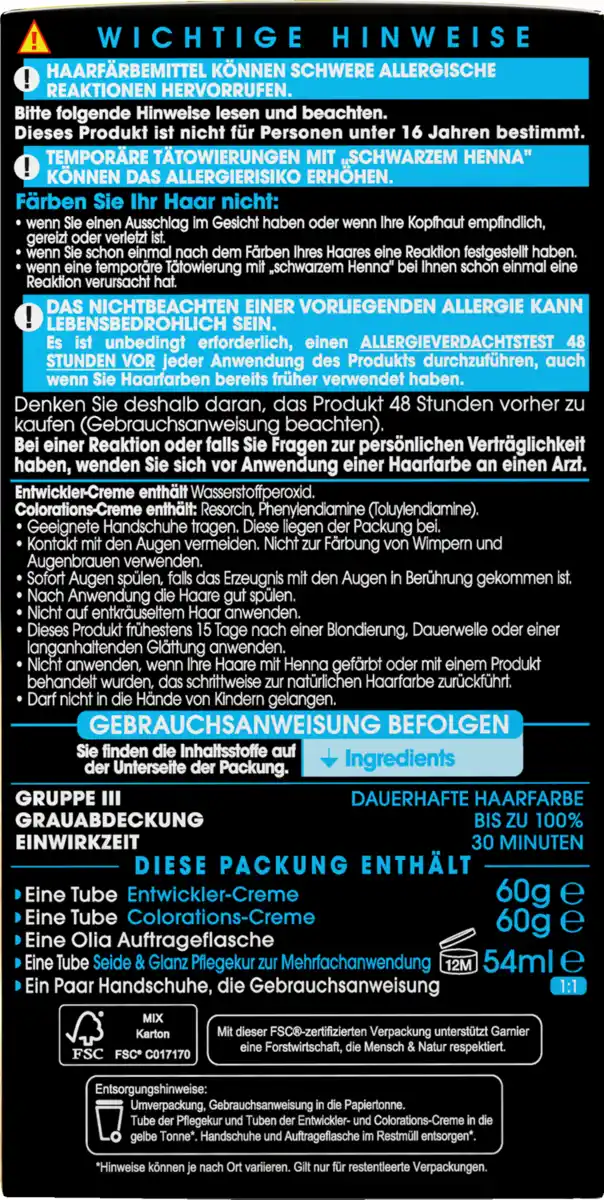 Bild 3 von Garnier Olia Permanenter Aufheller B+++ Ultra Aufheller