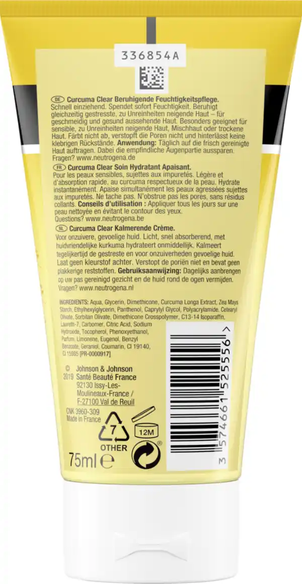 Bild 2 von Neutrogena Curcuma Clear Beruhigende Feuchtigkeitspflege, 75 ml