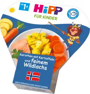 HiPP Karotten mit Kartoffeln und feinem Wildlachs, 250 g