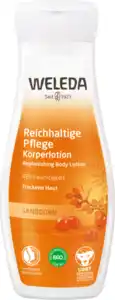 Weleda Reichhaltige Pflege Körperlotion Sanddorn, 200 ml