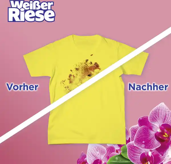 Bild 3 von Weißer Riese Colorwaschmittel Trio-Caps Aromatherapie Orchidee & Macadamiaöl 18 WL