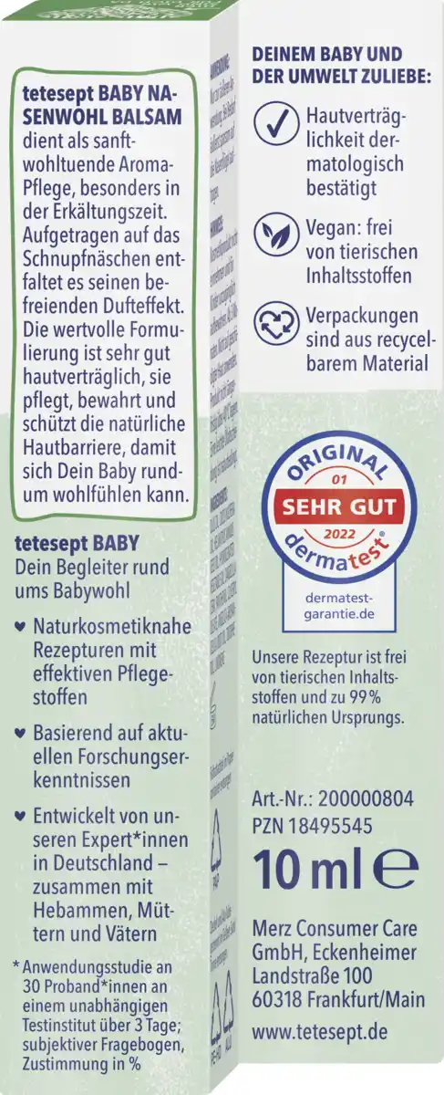 Bild 4 von tetesept Baby Nasenwohl Balsam Engelwurz, 10 ml