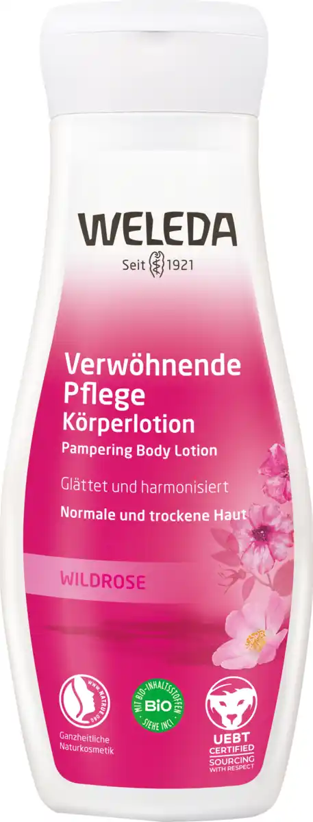 Bild 1 von Weleda Verwöhnende Pflege Körperlotion Wildrose, 200 ml
