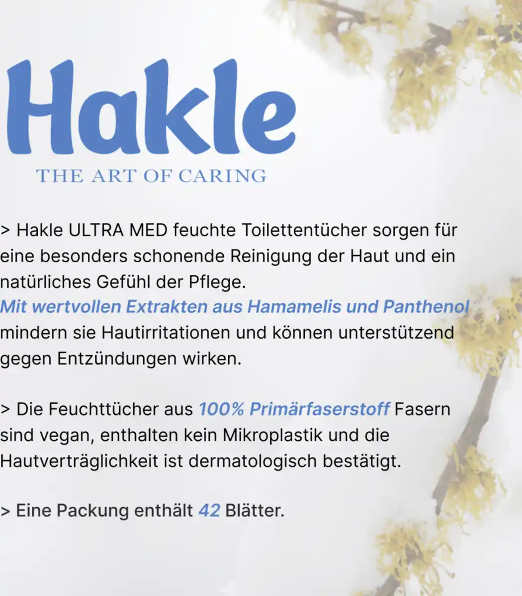 Bild 4 von Hakle Feucht feuchtes Toilettenpapier Ultra med