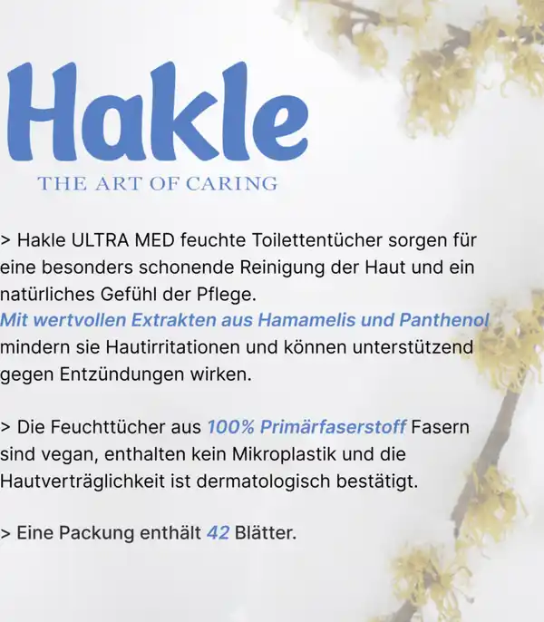 Bild 4 von Hakle Feucht feuchtes Toilettenpapier Ultra med