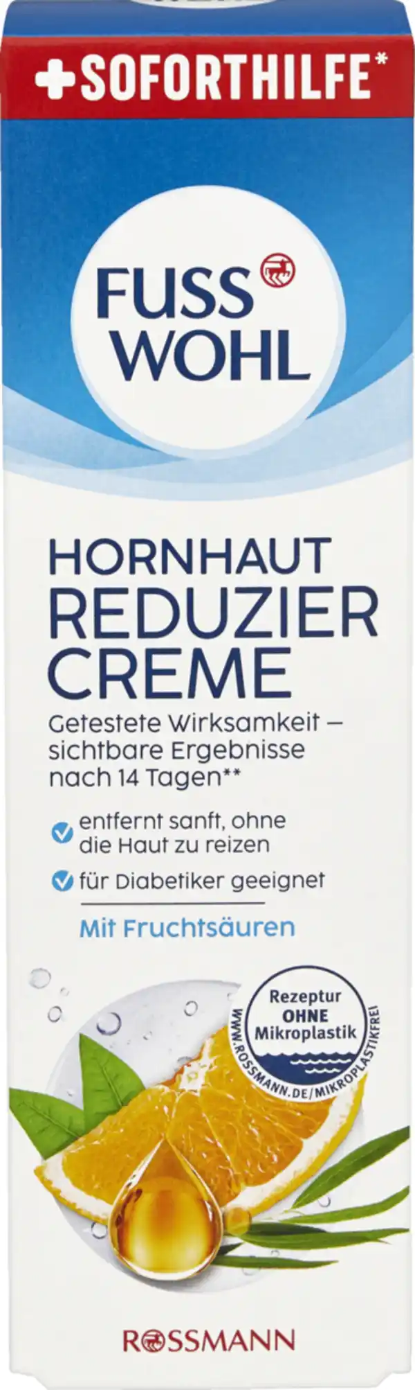 Bild 1 von FUSSWOHL Hornhaut Reduziercreme, 75 ml