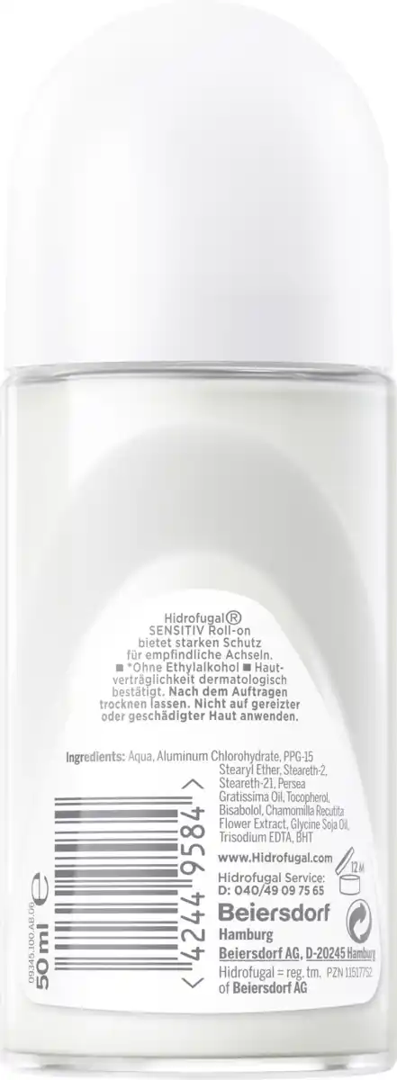 Bild 2 von Hidrofugal Sensitiv Deo Anti-Transpirant Roll On, 50 ml