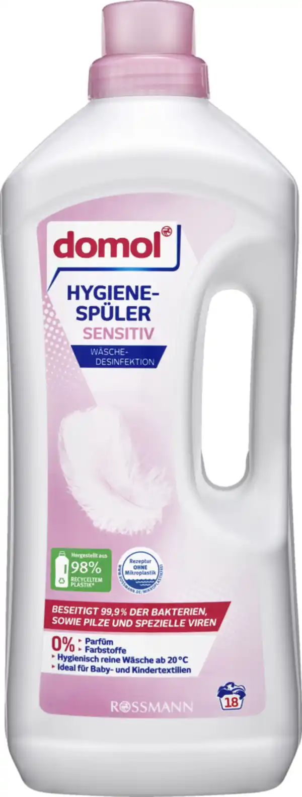 Bild 1 von domol Hygienespüler Sensitiv Flüssig 18 WL