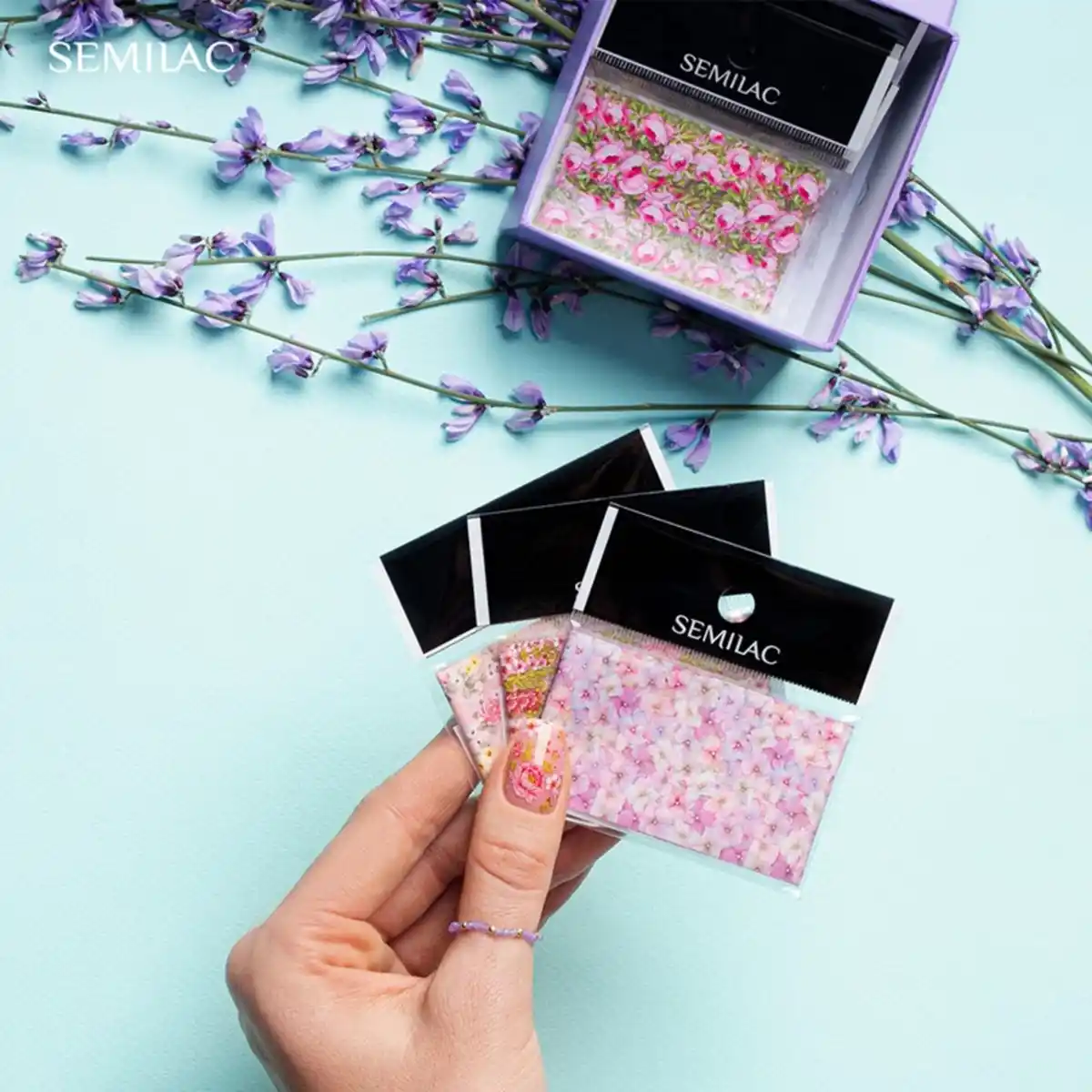 Bild 3 von Semilac 34 Transferfolien Blooming Flowers