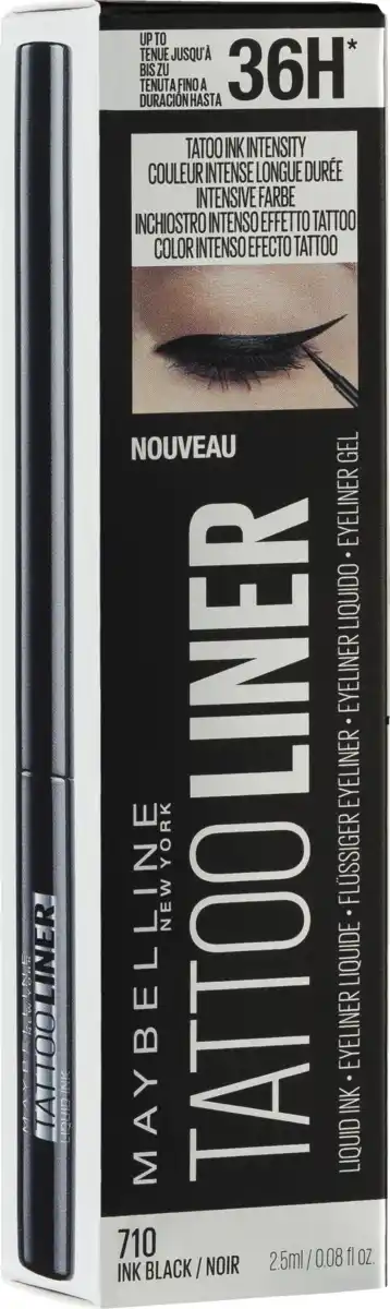 Bild 1 von Maybelline New York Tattoo Liner Liquid Ink Eyeliner Black, 2,5 g