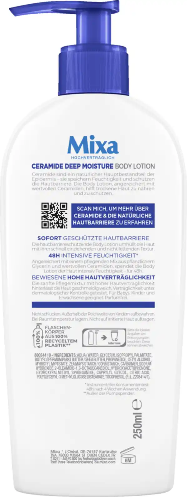 Bild 2 von Mixa Ceramide Protect Bodylotion, 250 ml