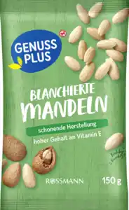 GENUSS PLUS blanchierte Mandeln, 150 g