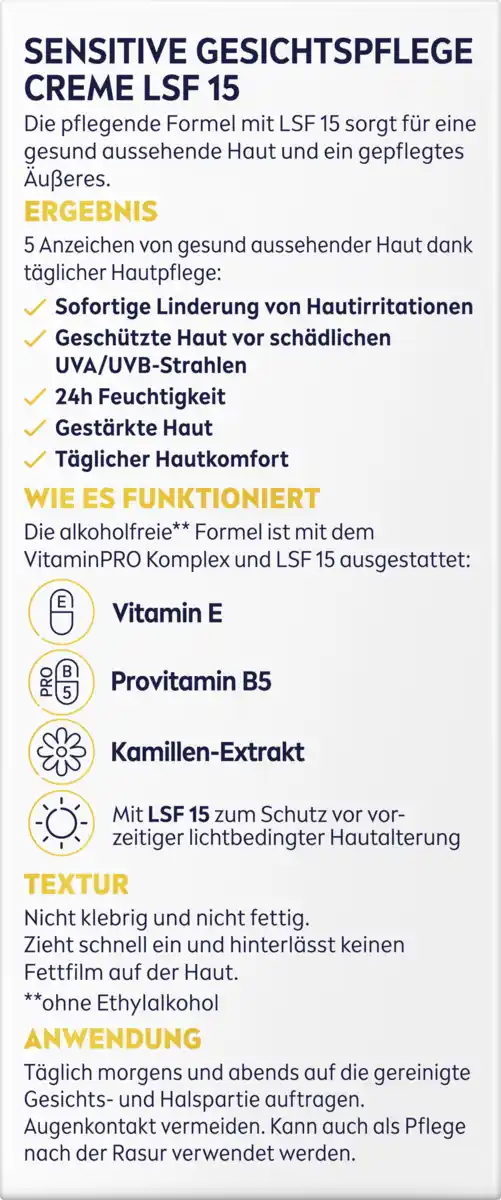 Bild 2 von NIVEA MEN Sensitive Gesichtspflege Creme LSF 15, 75 ml