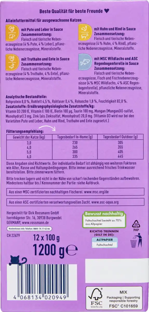 Bild 2 von Winston Feine Häppchen in Sauce Multipack, 1.200 g