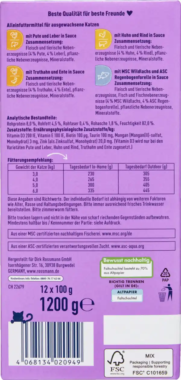 Bild 2 von Winston Feine Häppchen in Sauce Multipack, 1.200 g