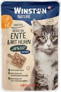 Winston nature Katzenfutter mit Ente und Huhn, 85 g