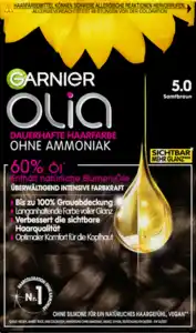 Garnier Olia Dauerhafte Haarfarbe Coloration 5.0 Samtbraun