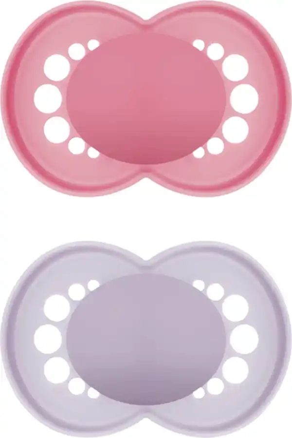 Bild 2 von MAM Schnuller Original Silikon, 6-16 Mon., pink/lila