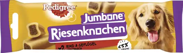 Bild 1 von Pedigree JUMBONE™ Riesenknochen Medium mit Rind und Geflügel, 180 g