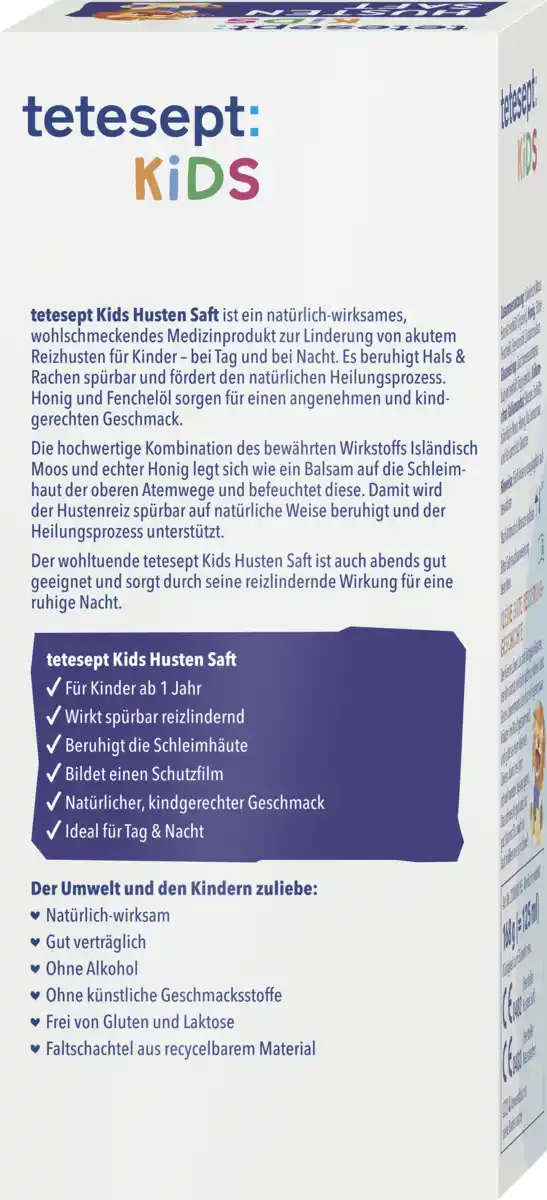 Bild 4 von tetesept Kids Hustensaft, 168 g