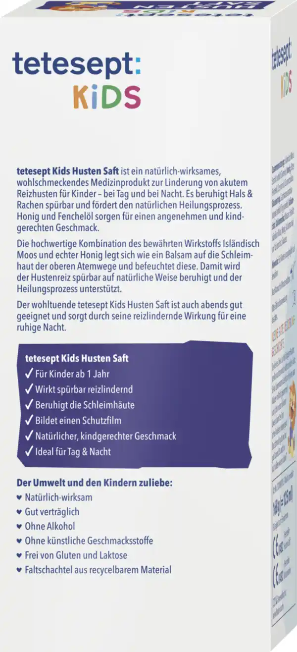 Bild 4 von tetesept Kids Hustensaft, 168 g