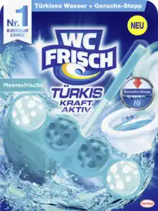 WC FRISCH Türkis Kraft-Aktiv Duftspüler Meeresfrische, 50 g