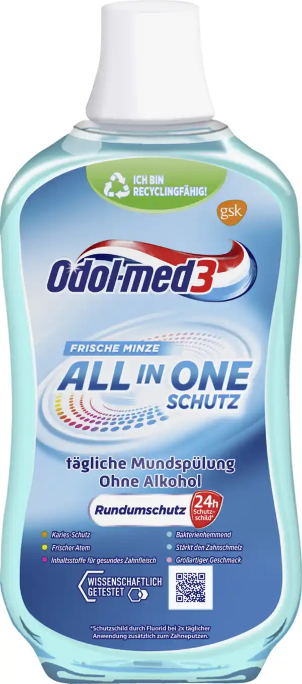 Bild 1 von Odol med3 All in One Schutz Mundspülung, 500 ml