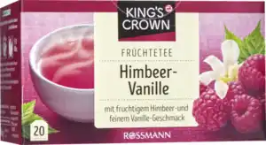 KING'S CROWN Früchtetee Himbeer-Vanille, 60 g