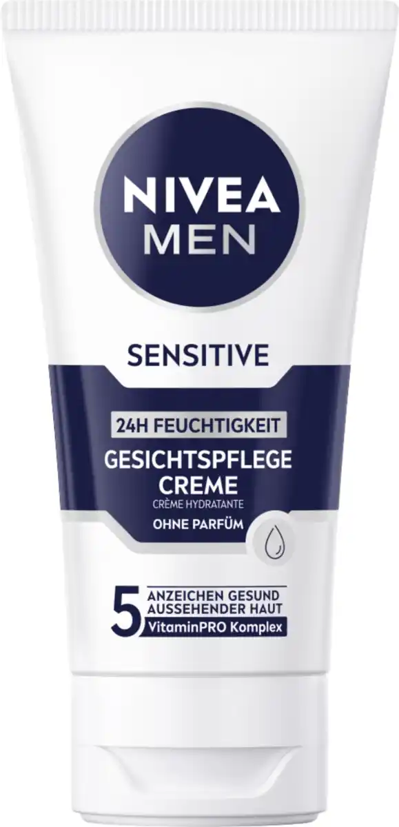 Bild 3 von NIVEA MEN Sensitive Gesichtspflege Creme ohne Parfüm, 75 ml