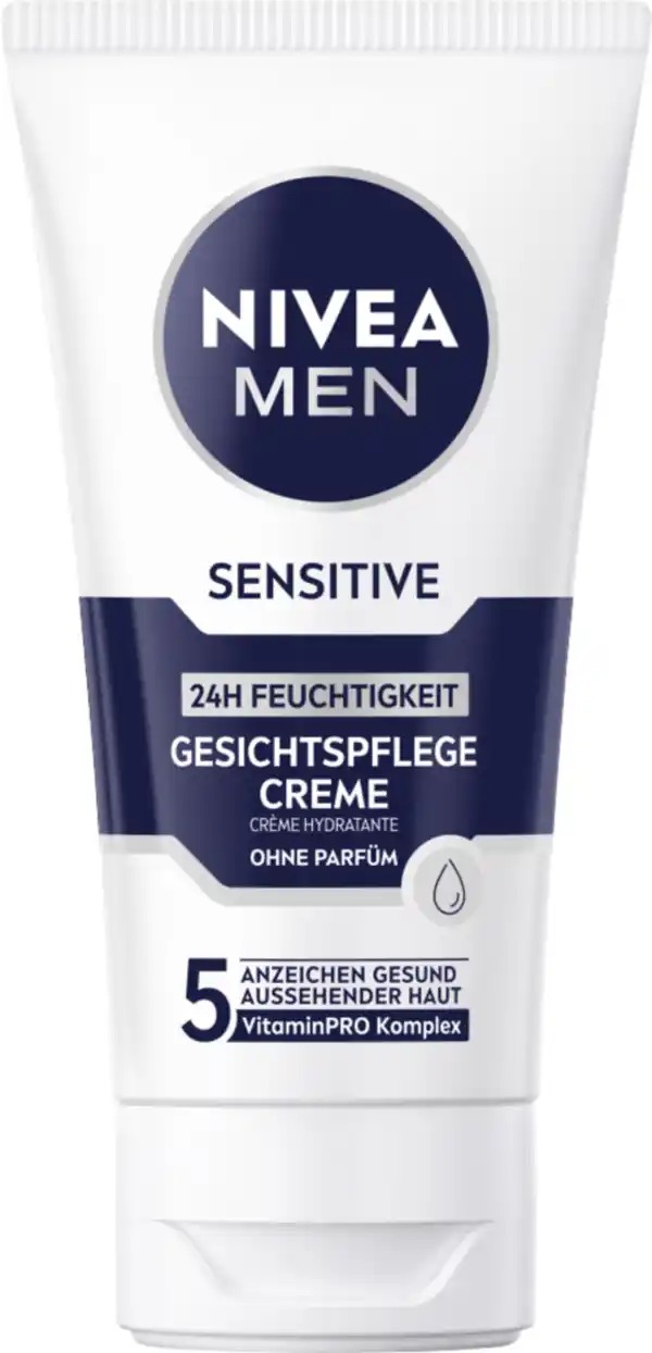 Bild 3 von NIVEA MEN Sensitive Gesichtspflege Creme ohne Parfüm, 75 ml