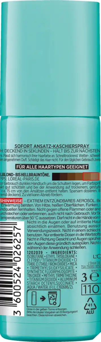 Bild 2 von L’Oréal Paris Magic Retouch Ansatzspray Kühles Braun, 75 ml