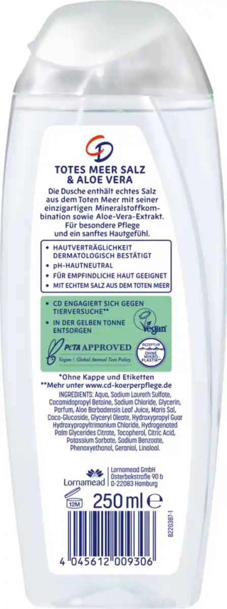 Bild 2 von CD Mineraldusche Totes Meer Salz & Aloe Vera, 250 ml