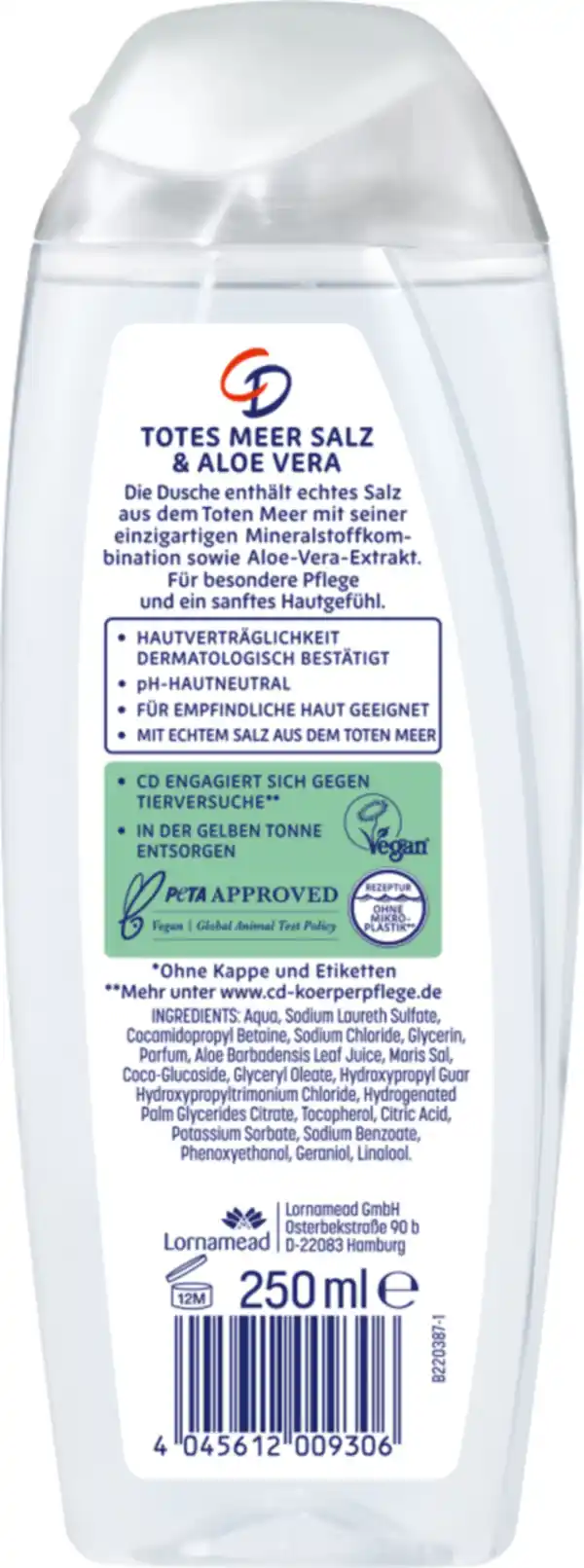 Bild 2 von CD Mineraldusche Totes Meer Salz & Aloe Vera, 250 ml