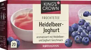 KING'S CROWN Früchtetee Heidelbeer-Joghurt, 60 g