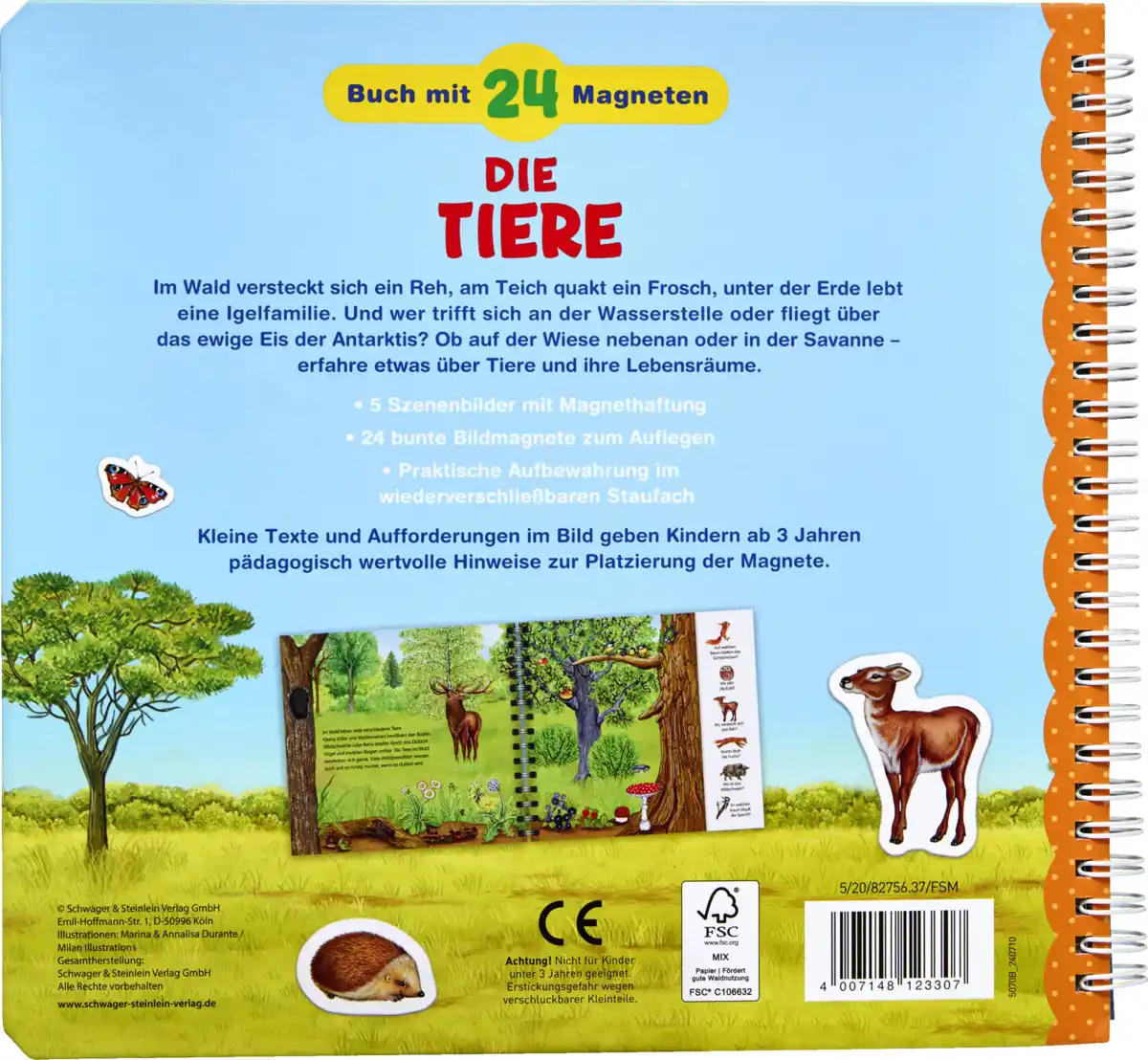 Bild 2 von IDEENWELT Magnetbuch Tiere