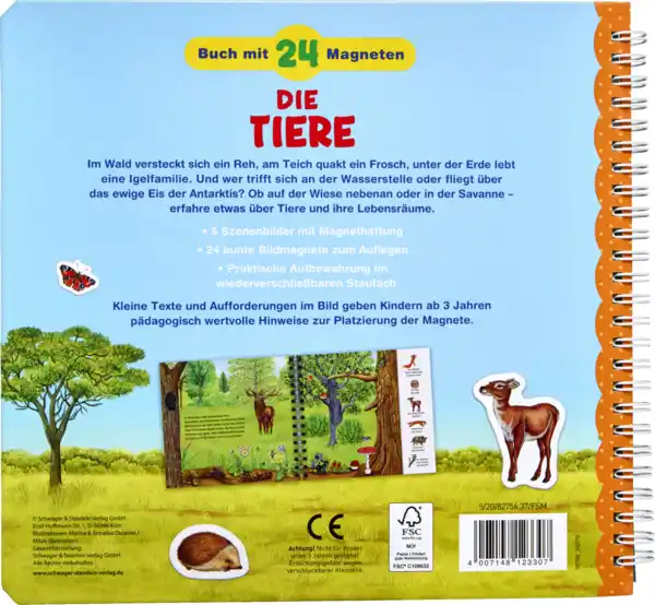 Bild 2 von IDEENWELT Magnetbuch Tiere