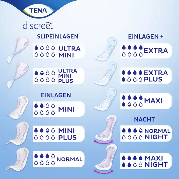 Bild 3 von TENA discreet extra Einlagen 10+2