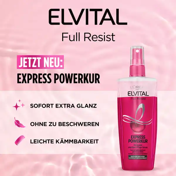 Bild 4 von L’Oréal Paris Elvital Express Leave-In Powerkur Full Resist Anti-Haarverlust, 200 ml