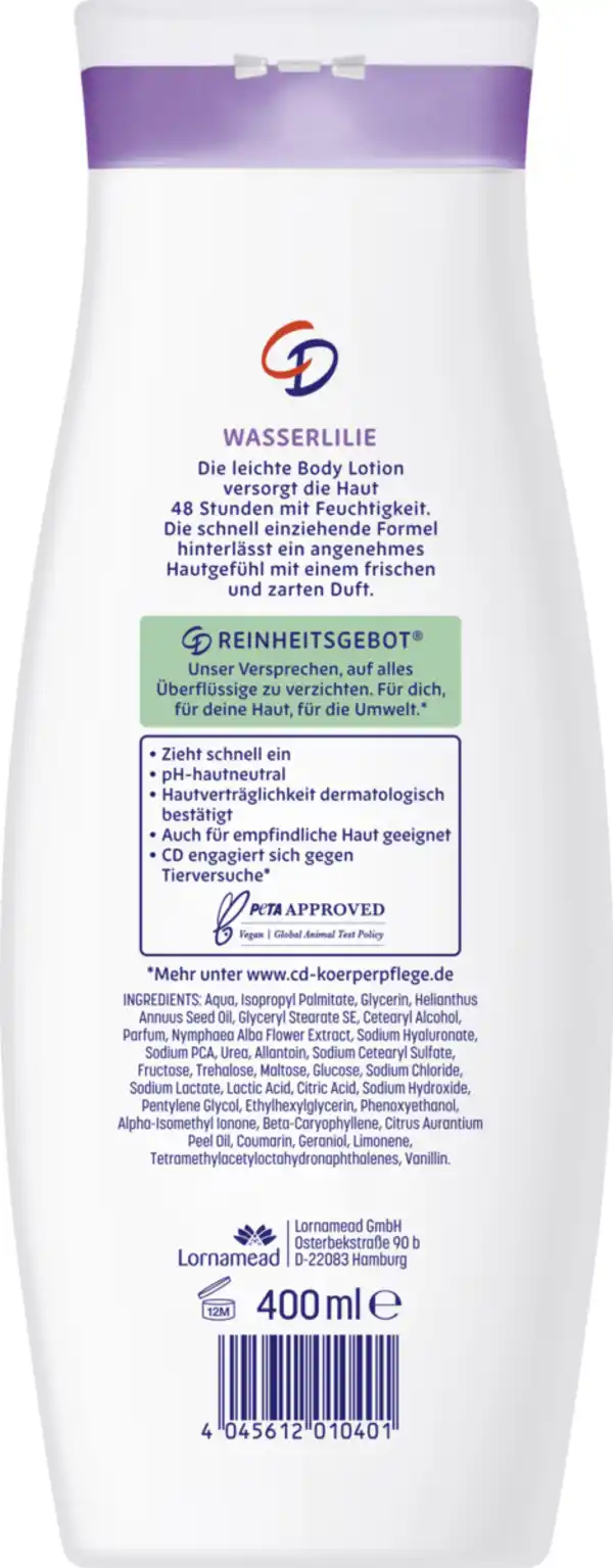 Bild 2 von CD Bodylotion Wasserlilie, 400 ml